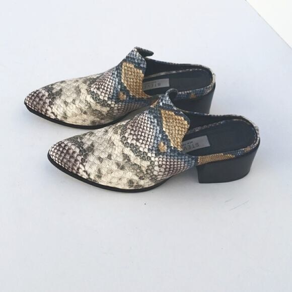 Steven By Steve Madden Multicolor Snakeskin Mules - Picture 2 of 14